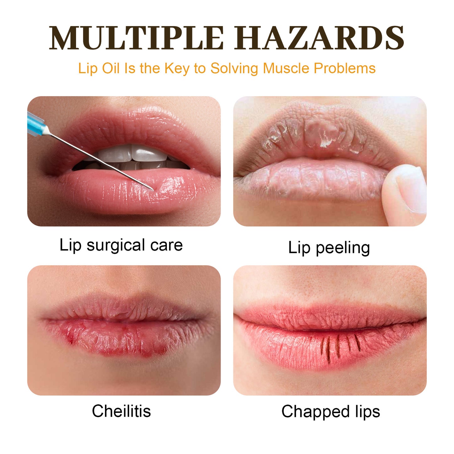 Moisturizing Honey Lip Gloss with Anti-Chapping and Peeling Care